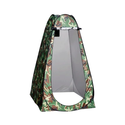 Avtomobil dam çadırları – toilet, quick-open and portable - 54mm-thickened-bracket-export-quality-large-floral-camouflage-polyester-silver-coated-fabric-14m-window