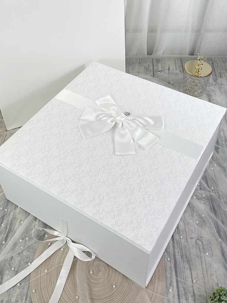 Qixi hecho a medida caja de boda flor princesa vestido de regalo de cumpleaños vestido de boda vestido de noche traje de regalo