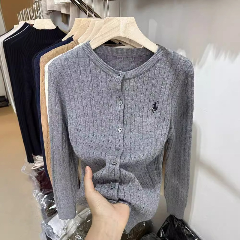 2026 Spring New Style Twist-Knit Cardigan, College-Style Outerwear, Soft and High-Quality Short Sweater Jacket