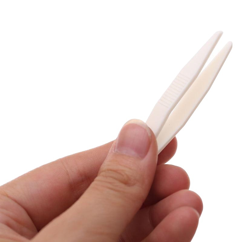 Double Eyelid Sticker Auxiliary Tool Tweezers Y Fork Double Eyelid Auxiliary Fork White Plastic PP Non-slip Mask Clip