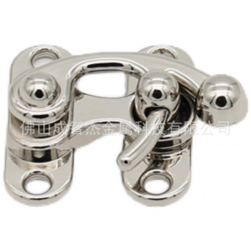 合金复古牛角锁扣 箱包木盒礼盒锁扣搭扣 27*30MM