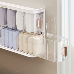 Underwear and socks storage box three-in-one wall-mounted sock organizer household wardrobe drawer-style compartment sorting box