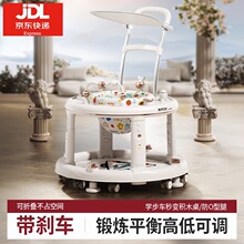 跨境儿童学步车防o型腿婴儿多功能防侧翻宝宝可坐手推幼儿助步车