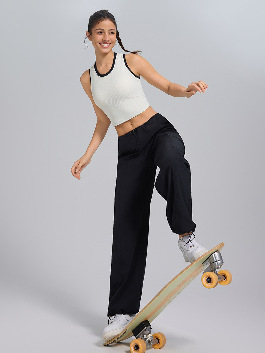 高弾力の新型の柔らかい高弾は杯のねじのヨガのベストを持って集まります。