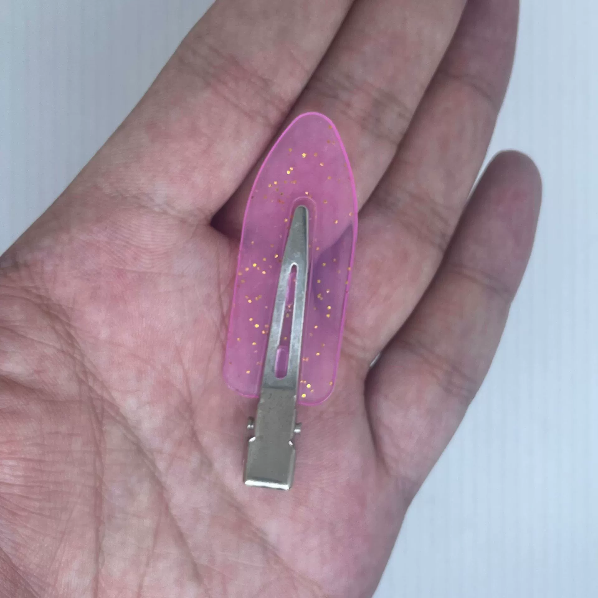 Заколка Hairgrip бесследная, пластик и железо, 59 × 18 мм, многоцветная