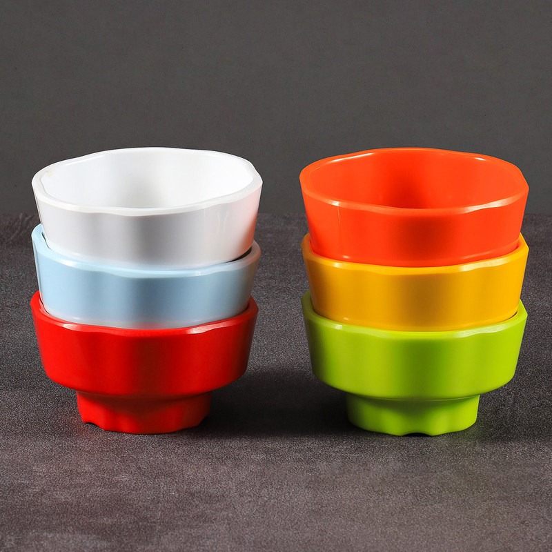 Melamine Tableware Creative Japanese-Style Tall Snack Bowls Hotel Cold Dish Appetizer Bowls Commercial Ice Cream Dessert Bowls
