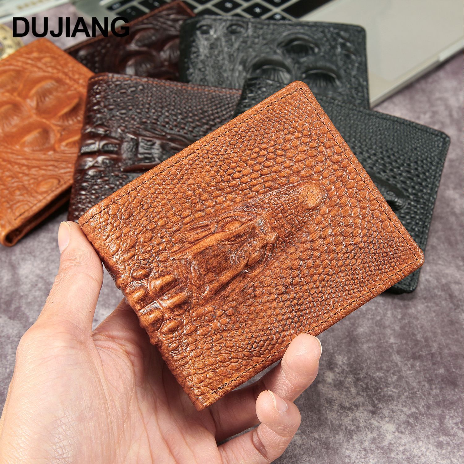 leather handheld wallet
