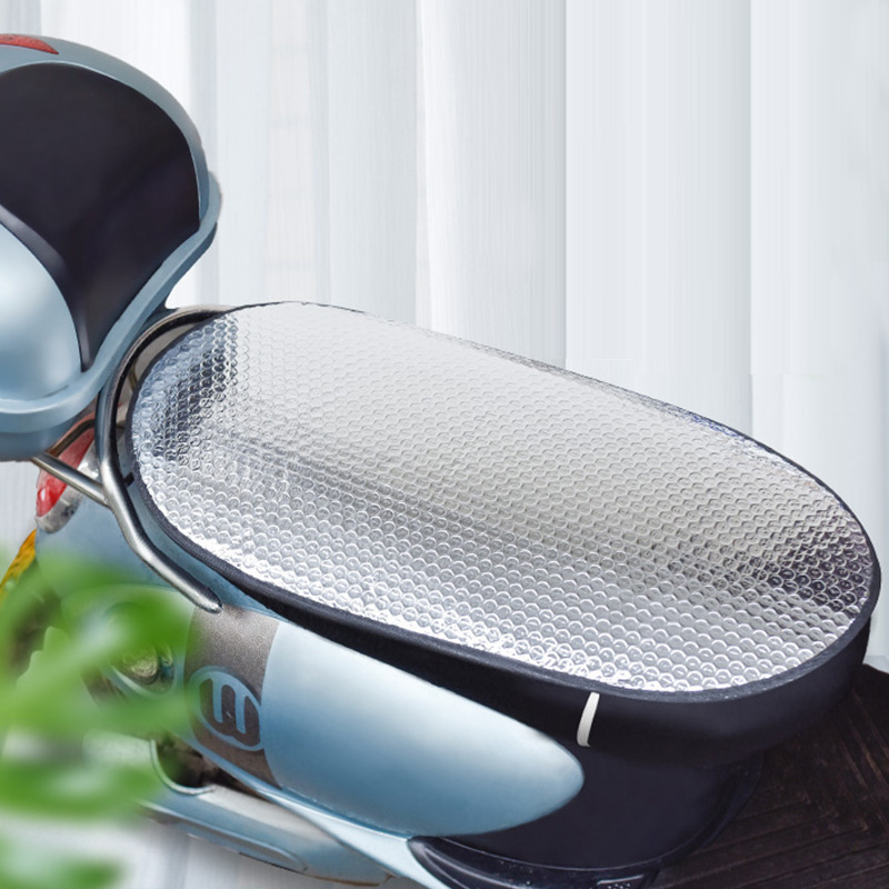Cojín de flip-back para automóvil eléctrico protector solar cubierta de cojín de pedal aislamiento térmico a prueba de quemaduras impermeable a prueba de lluvia cubierta de cojín de asiento de batería de automóvil