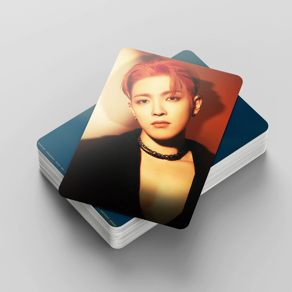 Большой набор из 55 фотокарточек ATEEZ в наличии, одиночная GOLDEN HOUR звезда, коллекционная LOMO-карта
