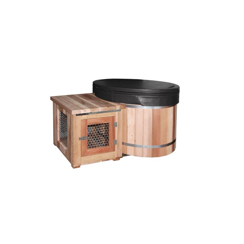 Factory Direct Sales Red Cedar Ice Bath Tub, Hot and Cold Water Machine with Wifi Function, Ozone Uv Disinfection 110/220V Factory Direct Sales Red Cedar Ice Bath Tub, Hot and Cold Water Machine with Wifi Function, Ozone Uv Disinfection 110/220V