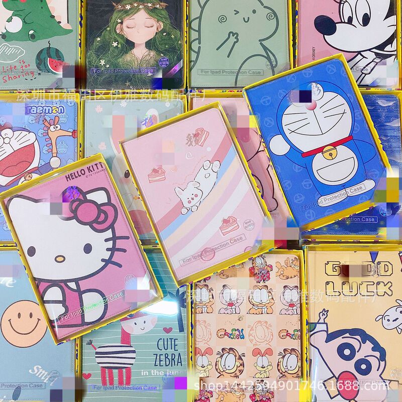 Suitable for ipad11 Protective Case Huawei Tablet Cartoon Leather Case matepadpro Hard Shell mini6 Dormant