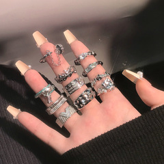 小眾設計復古ins做舊鏤空精緻戒指時尚百搭開口可調節高級感指環