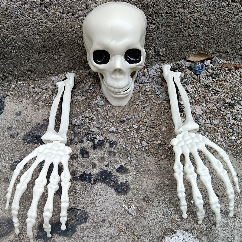Esqueleto de Halloween esqueleto de tres piezas truco de simulación brazo esqueleto de escape accesorios de diseño