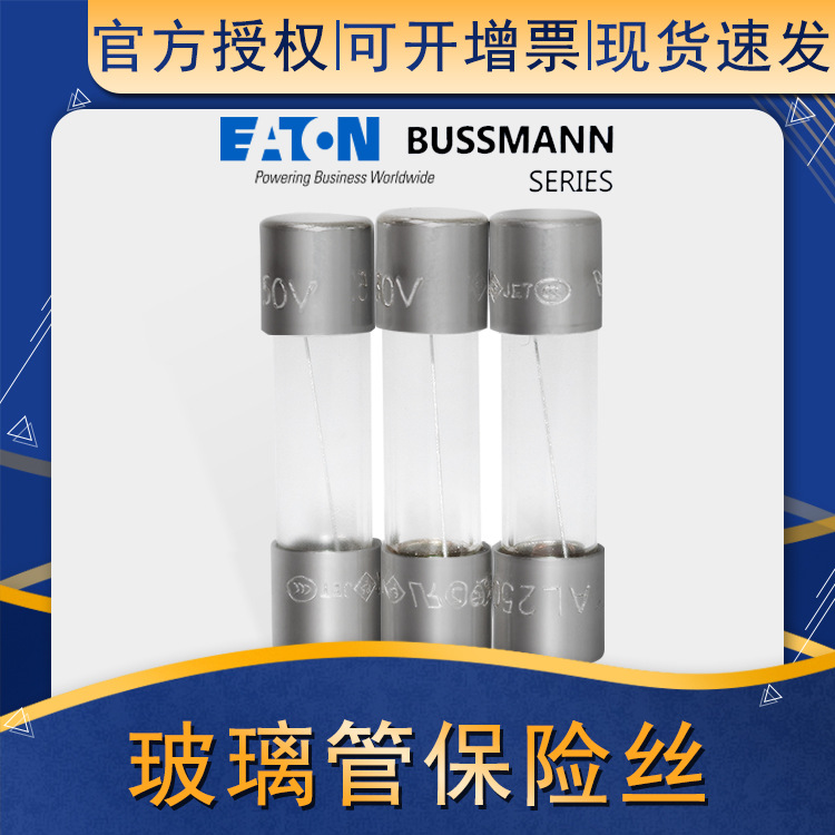 BUSSMANN玻璃管保险丝5*20MM 250V 1A 保险丝管S506-1/1.6A-R|ms
