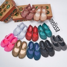 2024梅丽莎儿童鸟巢melissa香香鞋镂空平底包头凉鞋夏季果冻鞋