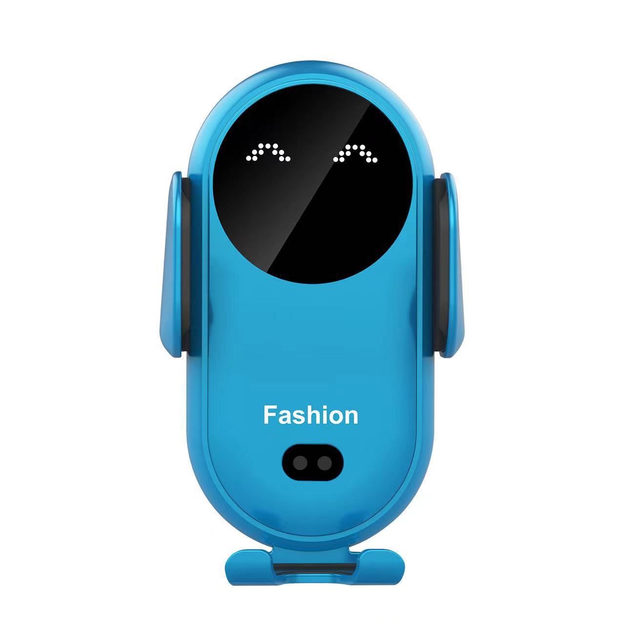 Nuevo S11 inducción infrarroja inteligente coche cargador inalámbrico 10W/15W carga rápida teléfono móvil con efecto de sonido