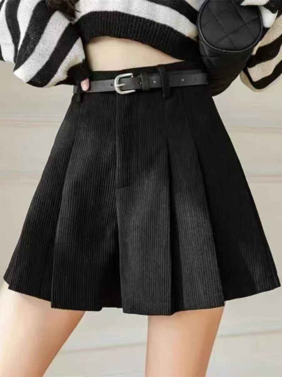 Tela de pana, nailon-poliéster engrosado, pana de poliéster sin elasticidad de 8 nervaduras, color dopamina, pana de rayas finas, multicolor.