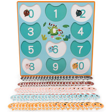 儿童早教算数配对小蝌蚪找妈妈智力积木制拼图启蒙玩具1-3岁游戏