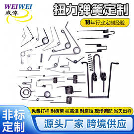 不锈钢异形扭簧 扭转扭力弹簧定做 夹子玩具灯饰灯具弹簧执手扭簧