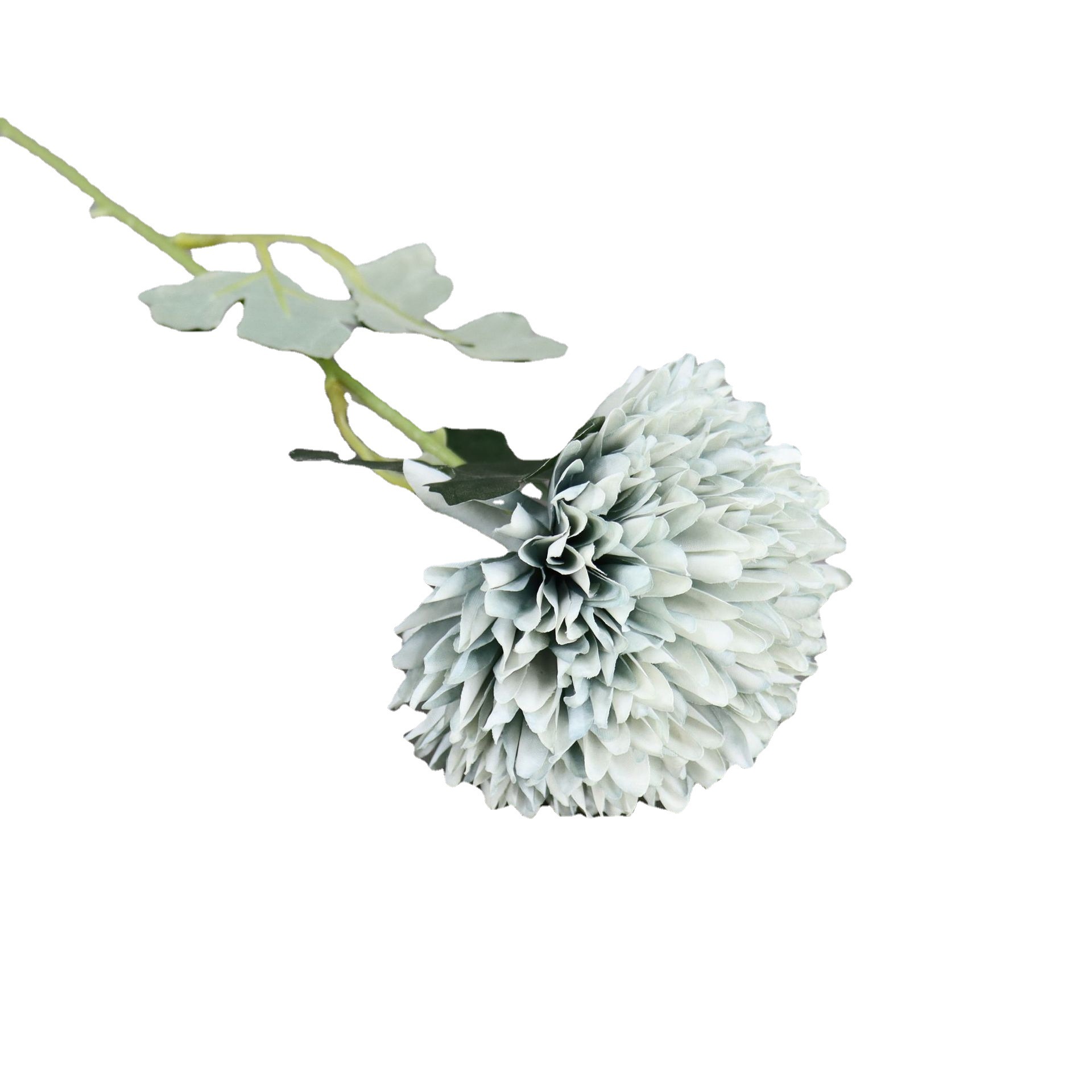Hortensia de estilo europeo Bola de cebolla bola de la flor Bola de espina flor artificial Hortensia Flor de seda flor falsa decoración del hogar reunión de la boda Guía