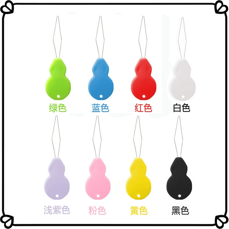 Инструмент для нанизывания в форме тыквы, высокопрочная стальная проволока, игла для бисера своими руками с большим ушком, нитевдеватель для иглы в форме тыквы.