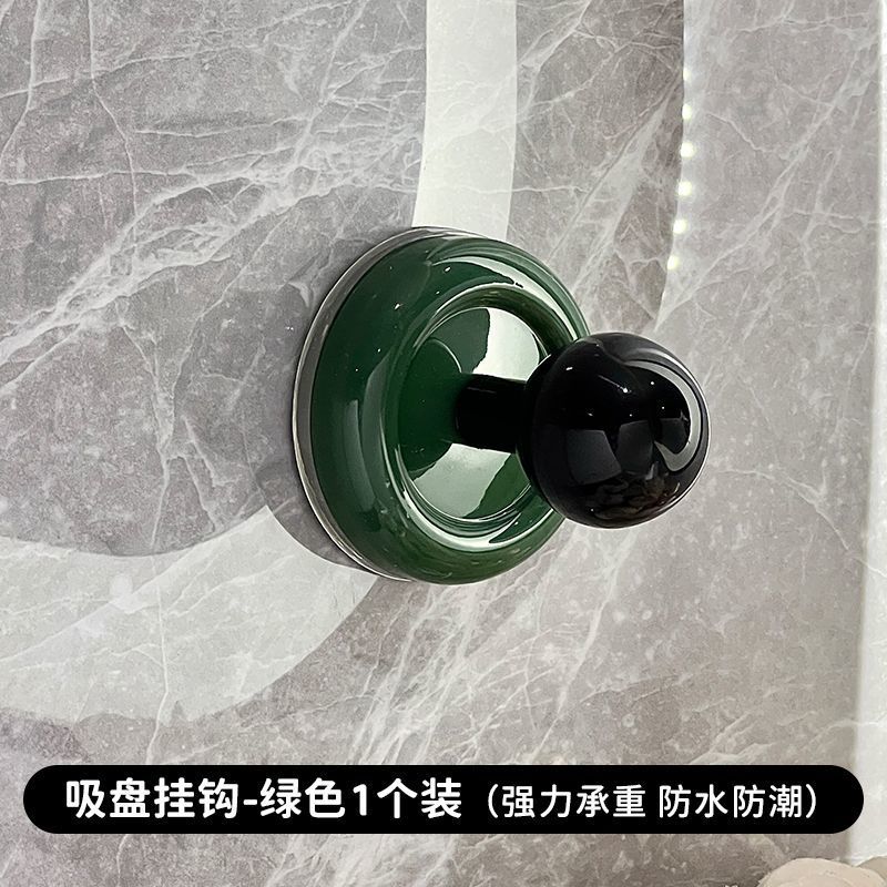 Retro ventilador vacío gancho de absorción doméstico fuerte adsorción pared de cocina portal gancho de ropa gancho de toalla de baño