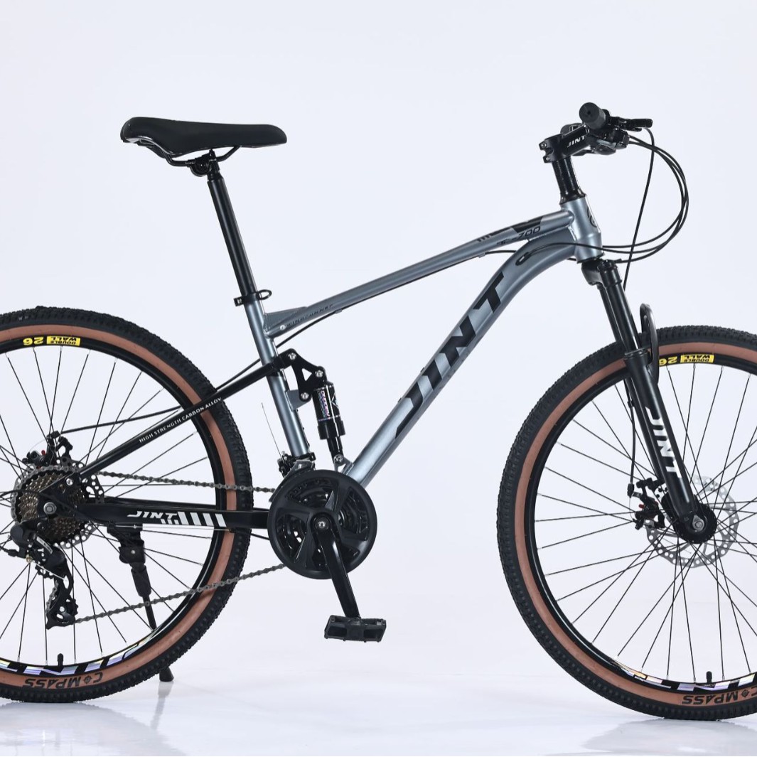 Bicicleta de montaña de velocidad variable transfronteriza doble amortiguación juvenil cross-country bicicletas de paso ligeras para hombres y mujeres