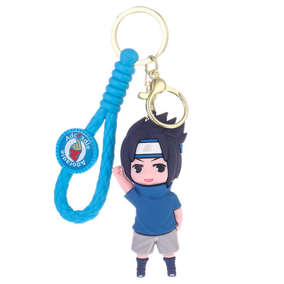 New Cartoon Doll Naruto Keychain Couple Bag Pendant Exquisite Hand Doll Small Gift Wholesale