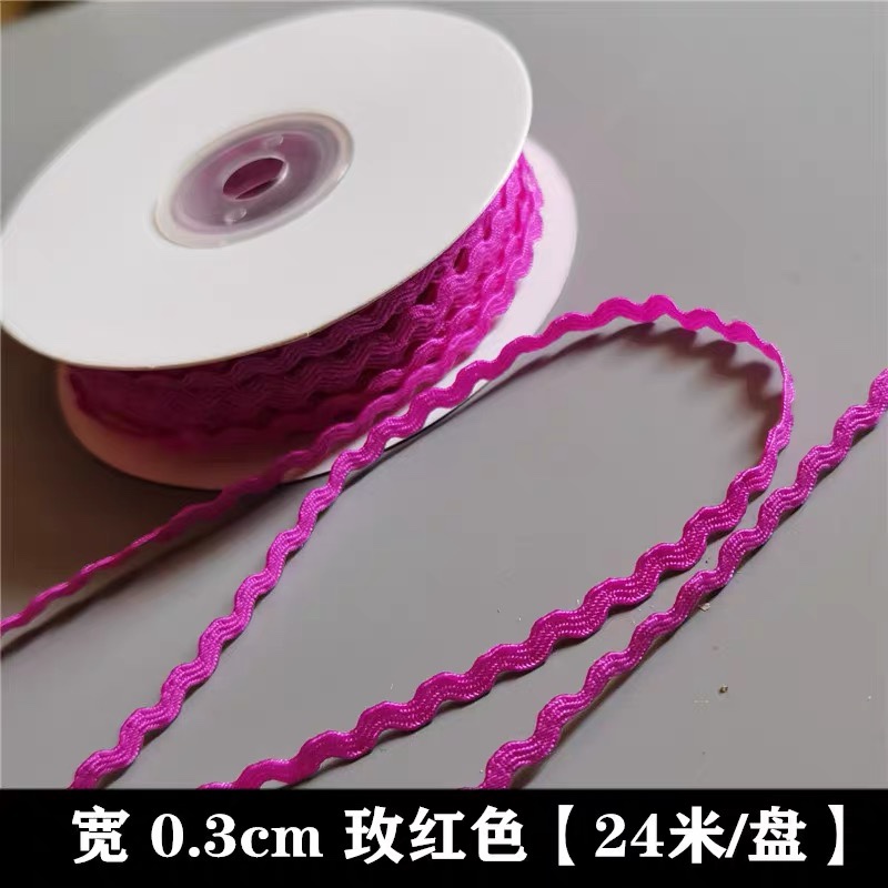 0,3 cm correas onduladas en forma de S correas de marinero correas de polipropileno ropa de encaje versátil accesorios de encaje decorativos hechos a mano