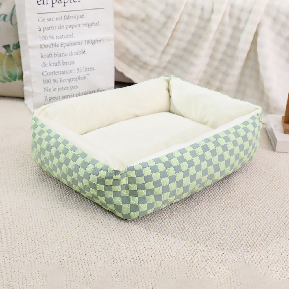 Peluche de invierno para mascotas Peluche para gatos Peluche para perros cuadrado Estera para mascotas Cama para gatos Cama para perros Productos para mascotas