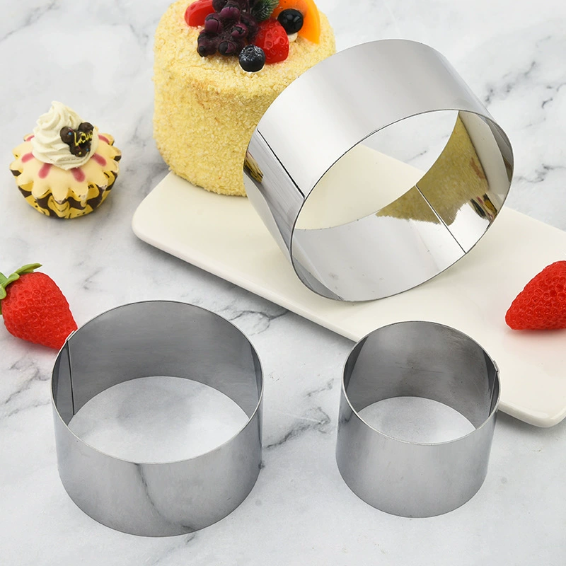 Производитель оптовая продажа из нержавеющей стали муссовое кольцо 3 комплекта круглых форм для торта Домашнее печенье плесень кухонный инструмент для выпечки