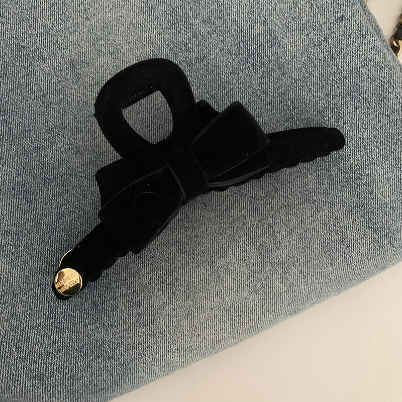 Controllo dei dettagli ~ fermaglio per capelli con fiocco in velluto squisito, fermaglio per capelli con testa di principessa, fermaglio per capelli con squalo, accessori per capelli_voghion.com