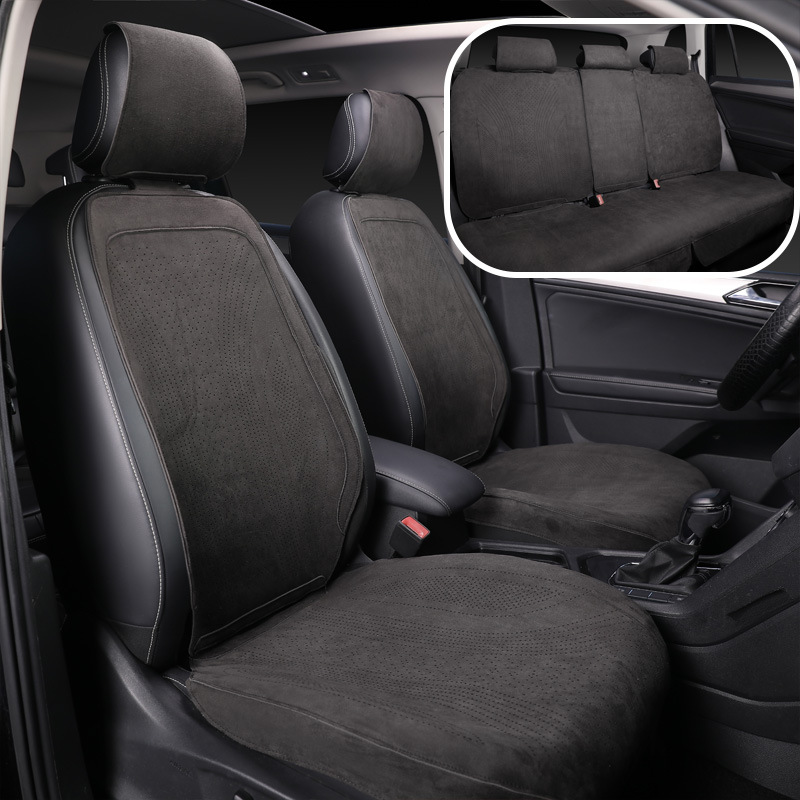 Summer suede car seat cushion, suitable for all seasons, breathable saddle-style car seat pad, ventilated car seat cushion