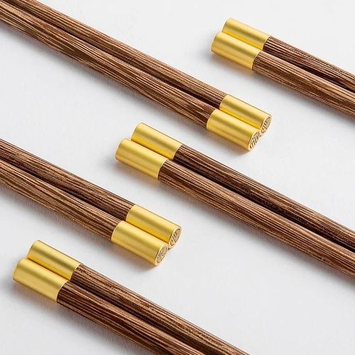 Round-top Fortune Chicken Wing Wood Chopsticks 18/23cm Children's Chopsticks, Unpainted and Unwaxed, Household Solid Wood Short Chopsticks, Logo Engraving Available
