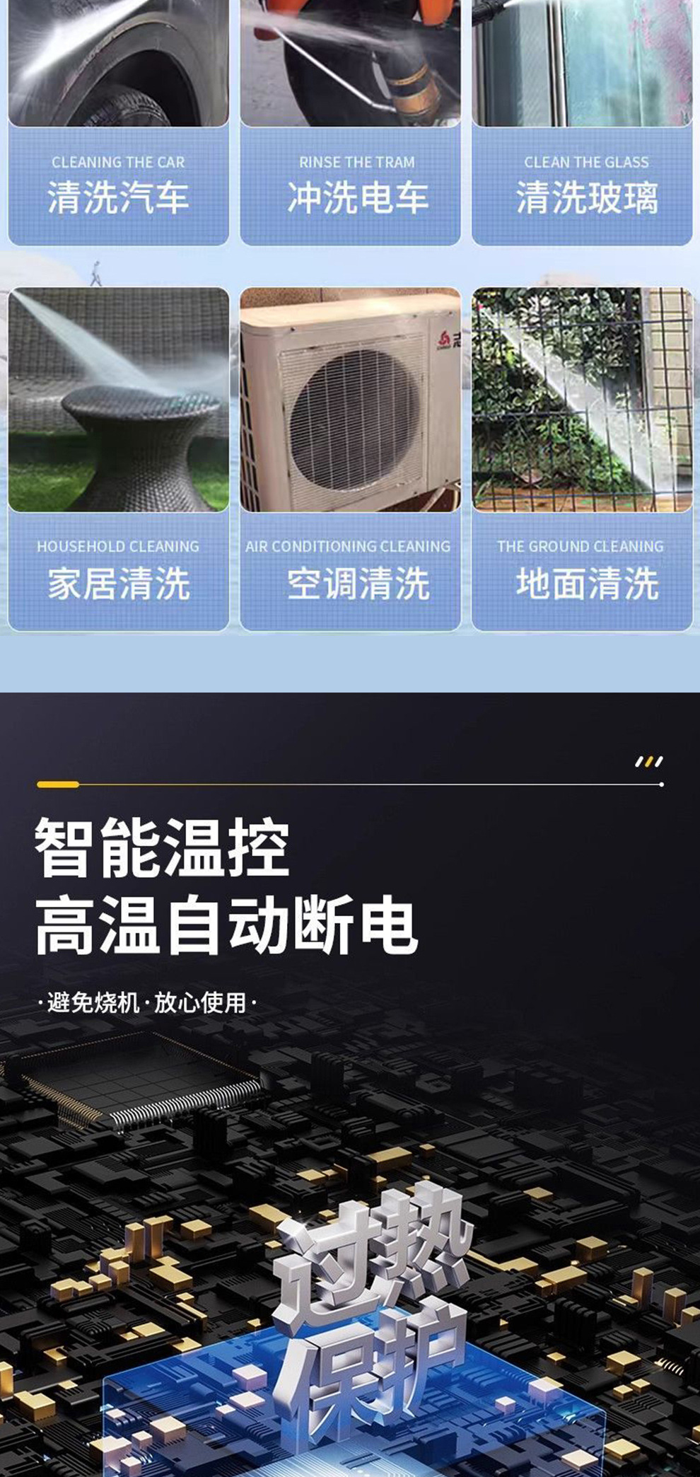New Model in Stock: Household Car Washing Machine, Dual-Purpose Self-Priming Multifunctional Cleaning Machine, Portable High-Pressure Car Washer