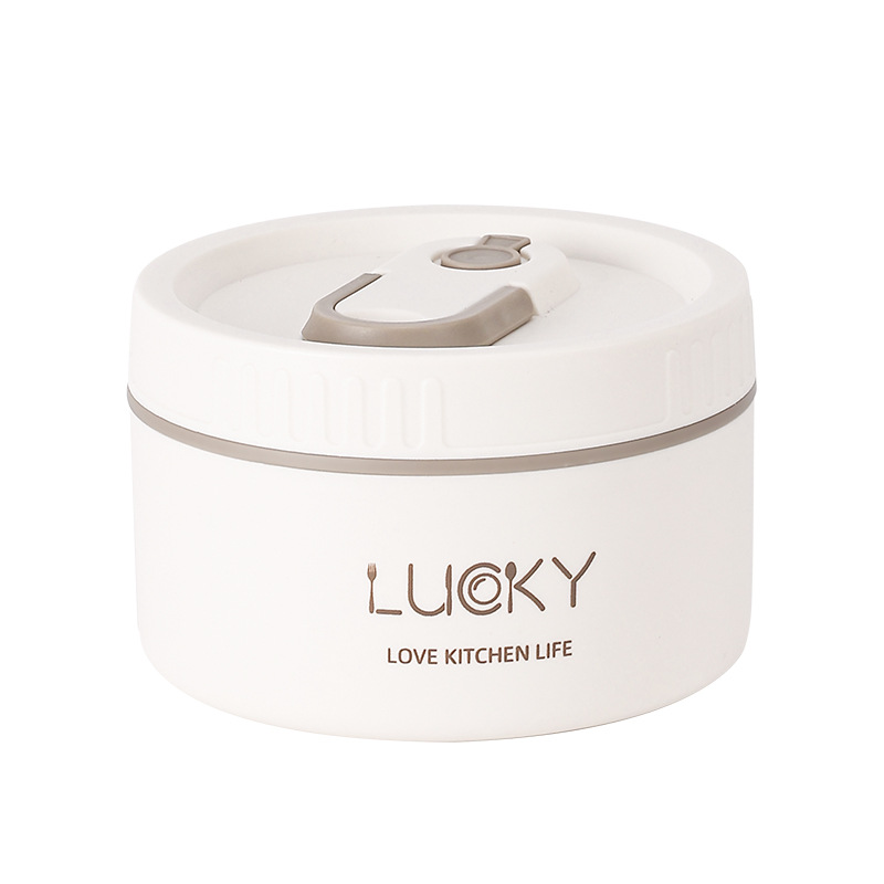 Caja de almuerzo caja de almuerzo aislamiento de grado alimenticio 304 de acero inoxidable horno de microondas de plástico especial calefacción almuerzo caja compartimiento