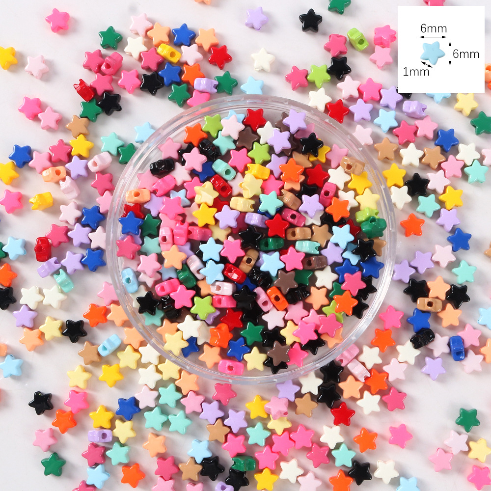 79# small five-pointed star beads