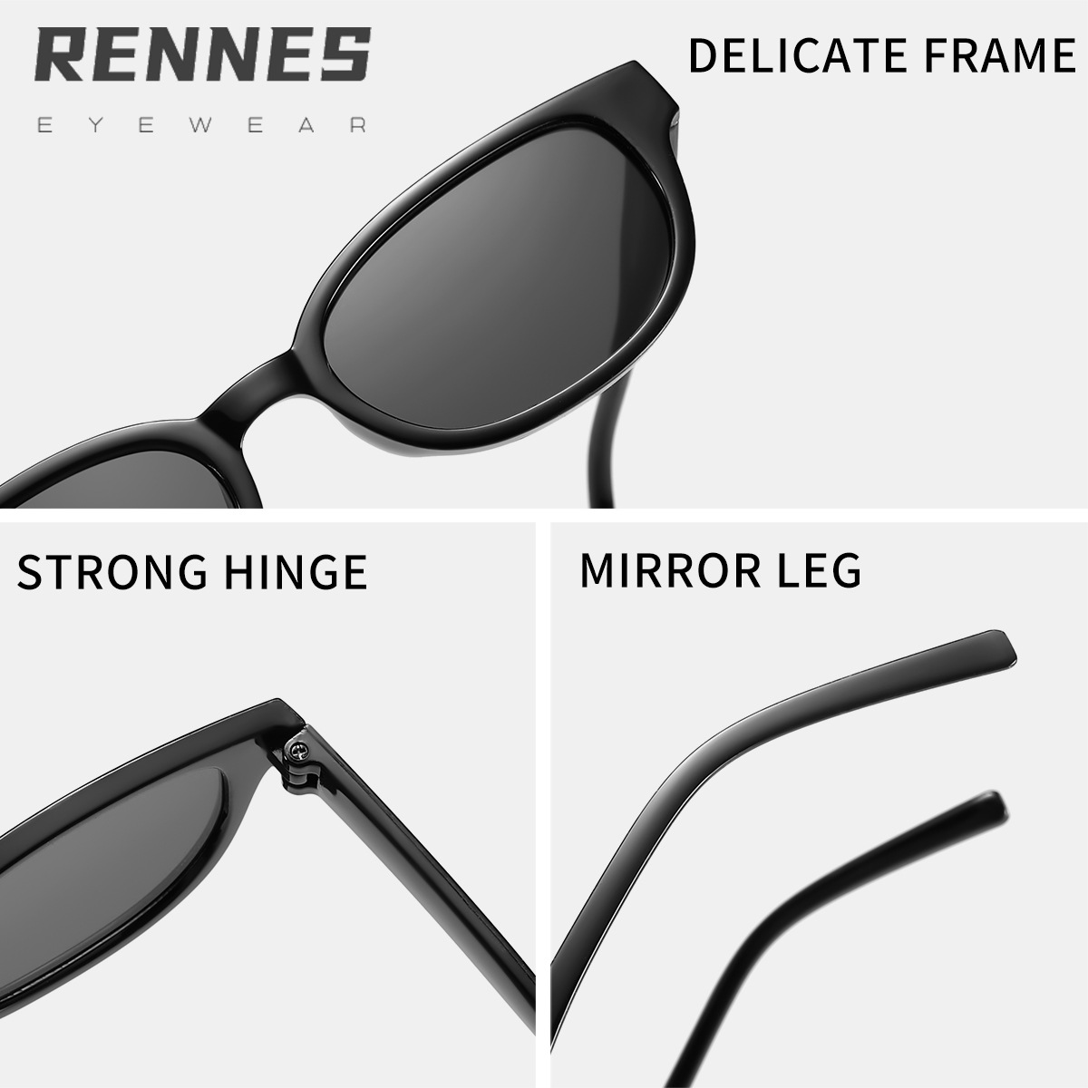 Gafas de sol retro rectangulares con montura pequeña 2024 nuevas gafas de sol europeas y americanas con protección UV para exteriores del mismo estilo
