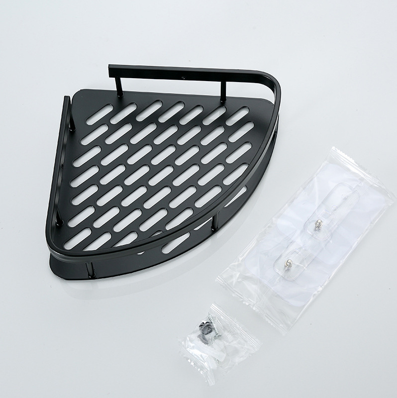 Baño ventosa tipo pared multicapa triangular inodoro esquina pared colgante impermeable sin agujeros almacenar estante de baño