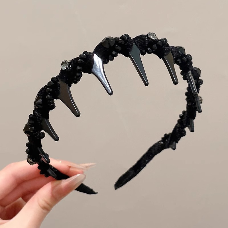 Temperamento de alto cráneo, banda de cabello ondulado, banda de cabello para mujeres de alta calidad, estilo extranjero, lavado de cara, banda de cabello especial, clip de cabello para cabello