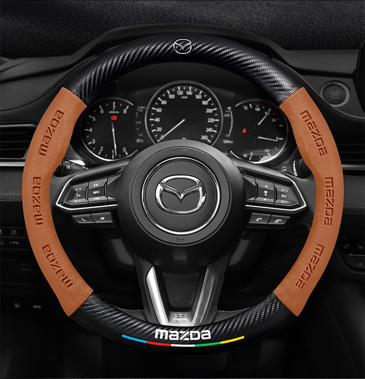 Suitable for Mazda 3/6/8/Cx30/Cx4/Cx5 Angkesela Cx8 Star Cx3 Leather Steering Wheel Cover