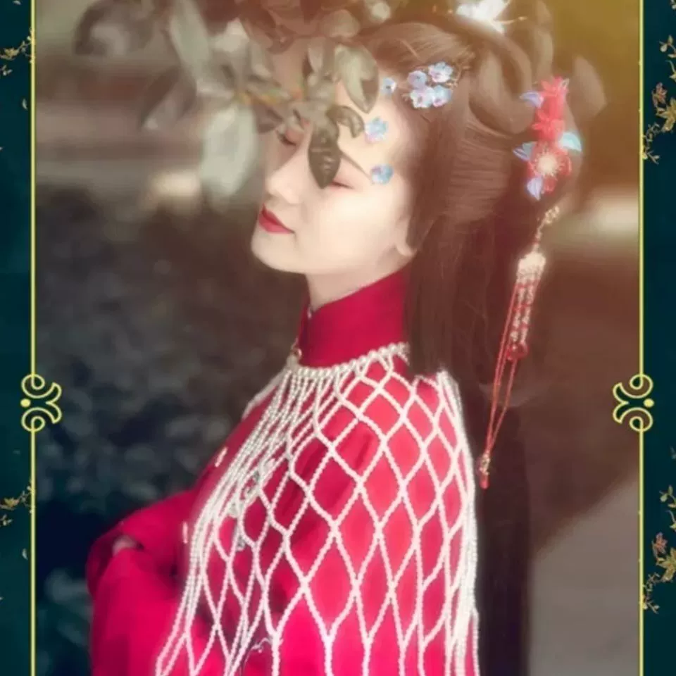 Qing Benjia Heavy Industry Hanfu Pearl Kitchen ручной вязание Yunbea элегантный Cheongsam Аксессуары Фотография Шаль реквизит X47