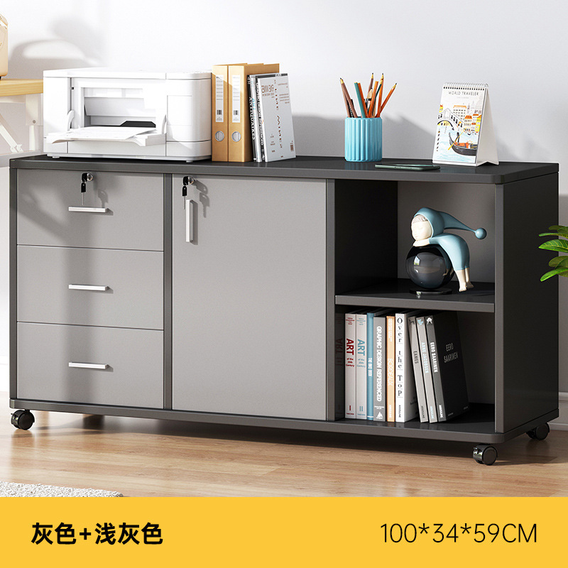 Gabinete de archivo debajo del escritorio gabinete de oficina gabinete de madera con cerradura gabinete de oficina impresora cajón gabinete armario bajo gabinete