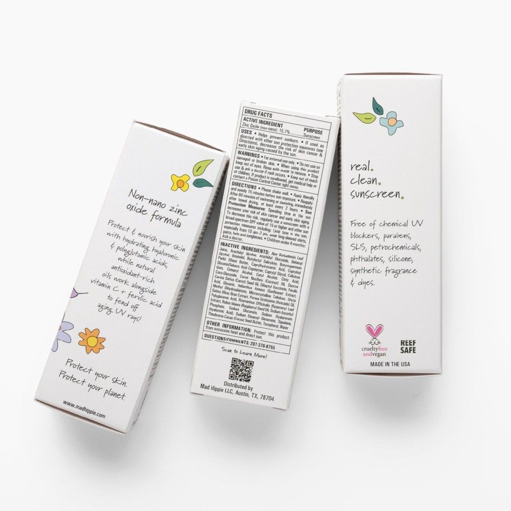 白纸板折叠纸盒，用于化妆品护肤一次性包装，带金箔和哑光层压印