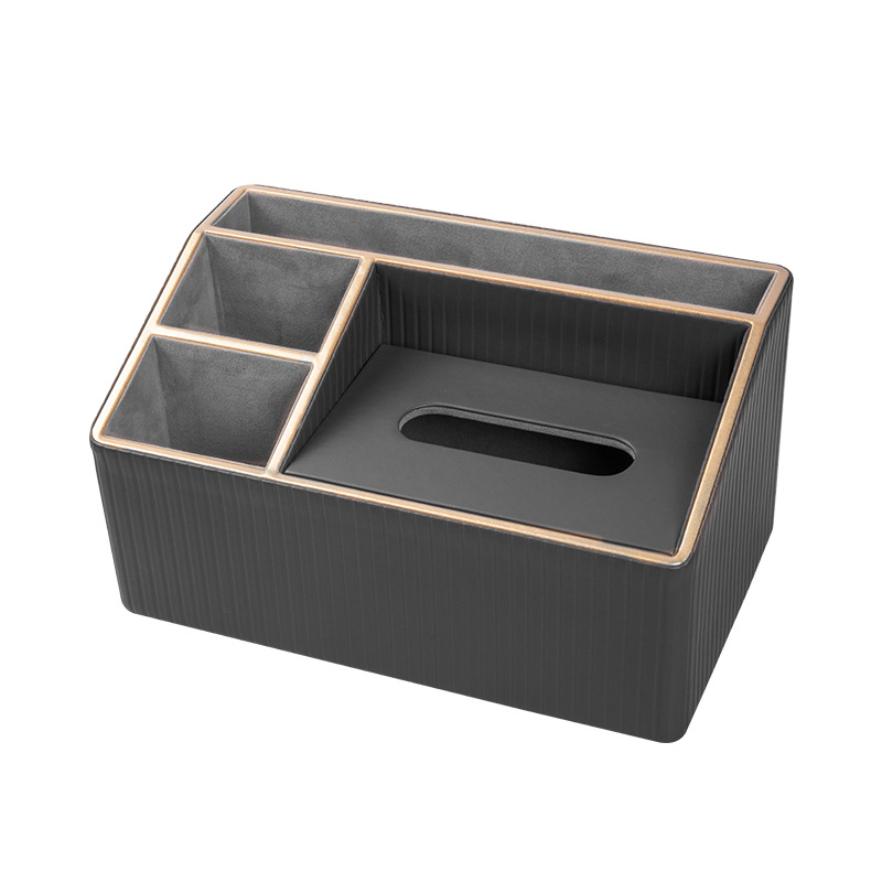 Impresión de la caja de pañuelos Hotel baño de pies tienda de lujo de gama alta de cuero multifuncional caja de papel higiénico caja de almacenamiento de escritorio