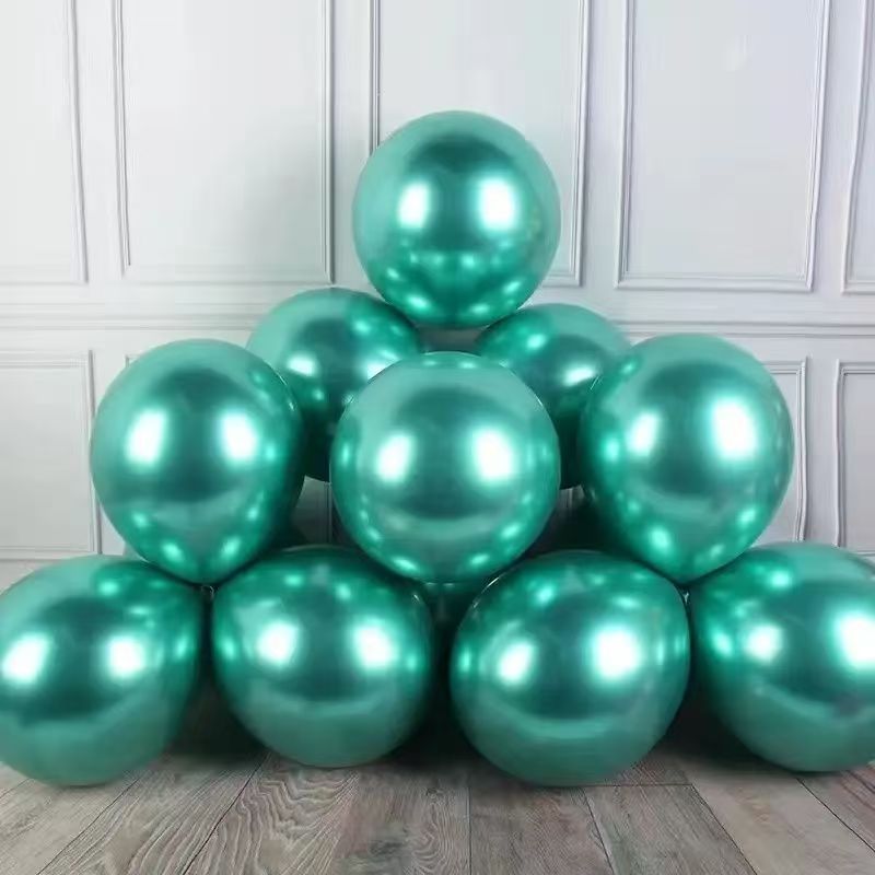1.8 g de globo de color metálico al por mayor de 10 pulgadas para la fiesta de cumpleaños de la casa de bodas para niños con globo cromado brillante image 10