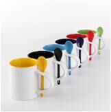 Color ceramic insert Cup thermal transfer coating mug color glaze advertising Cup foreign trade export