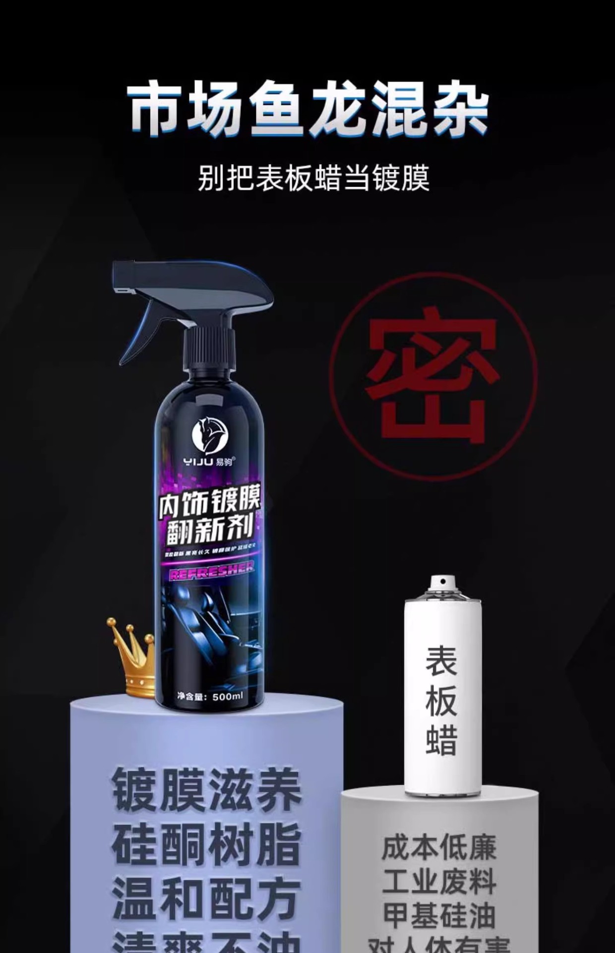 Car Interior Coating Refurbishment Agent, Plastic Polishing and Maintenance, Leather Seat Stain Removal, Dashboard Maintenance and Cleaning Agent Wholesale
