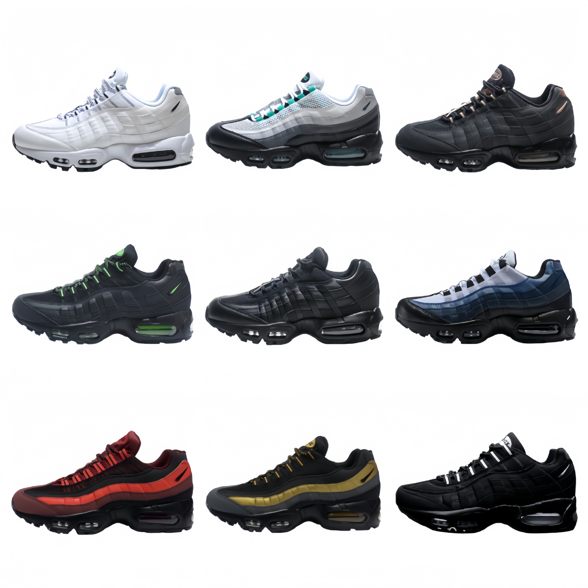Zapatos Pitian Max 95 zapatos de hombre zapatos de mujer zapatos de aire acolchados 3M zapatos deportivos de pareja reflectantes zapatos casuales de amortiguación de los estudiantes