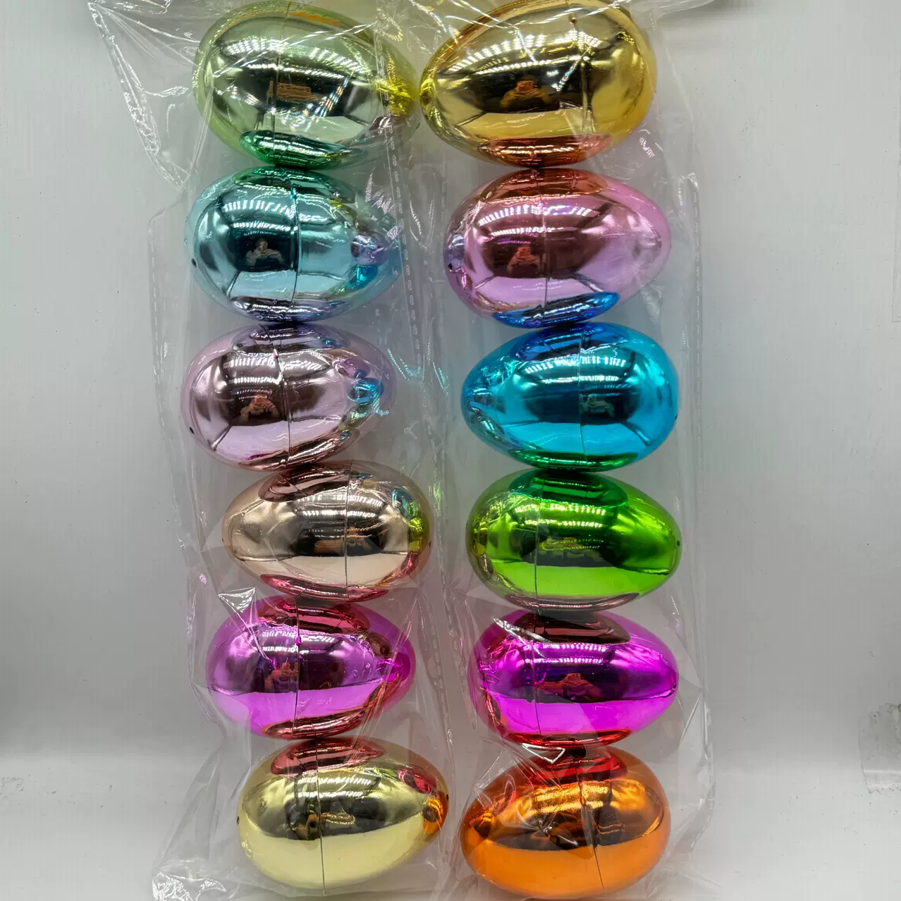 复活节彩蛋异型鸡蛋亮光蛋壳儿童奇趣蛋亚马逊惊喜蛋派对蛋金蛋